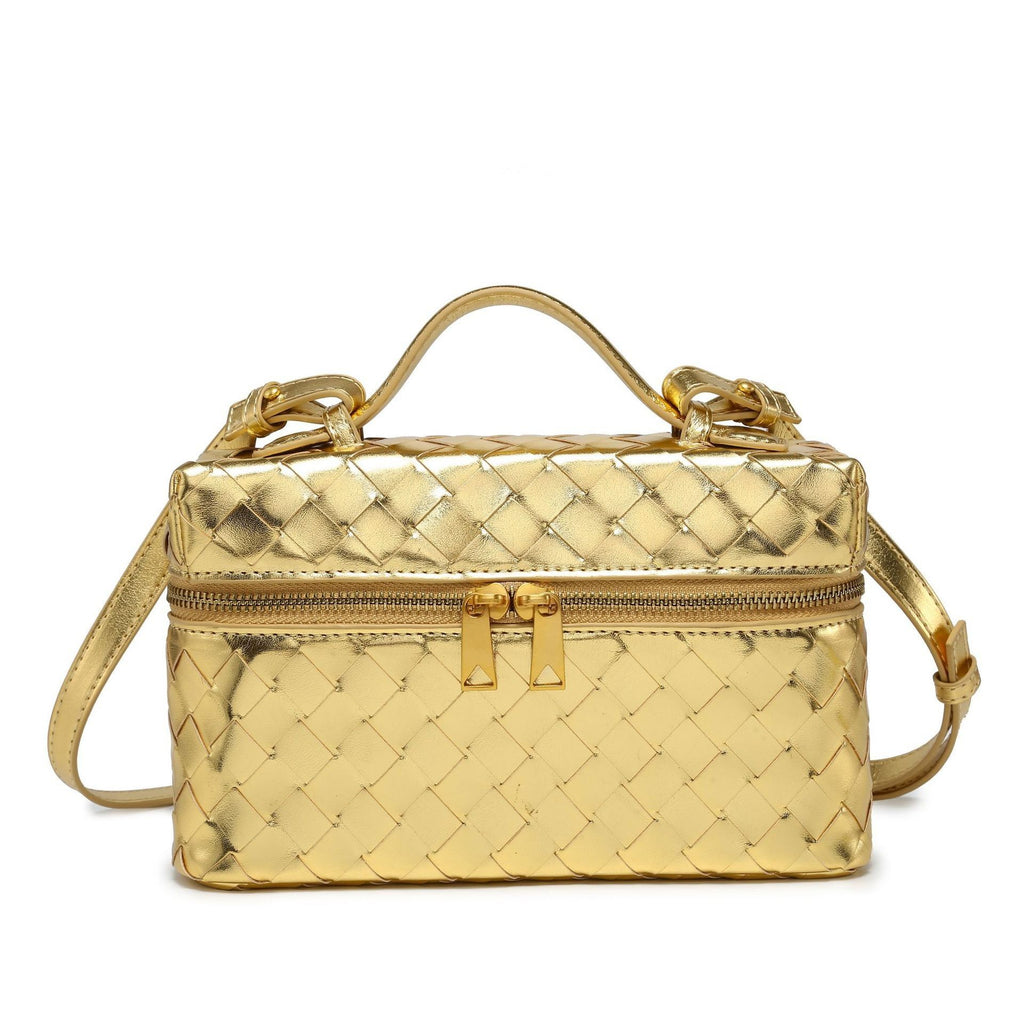 Luxe Woven Vanity Bag