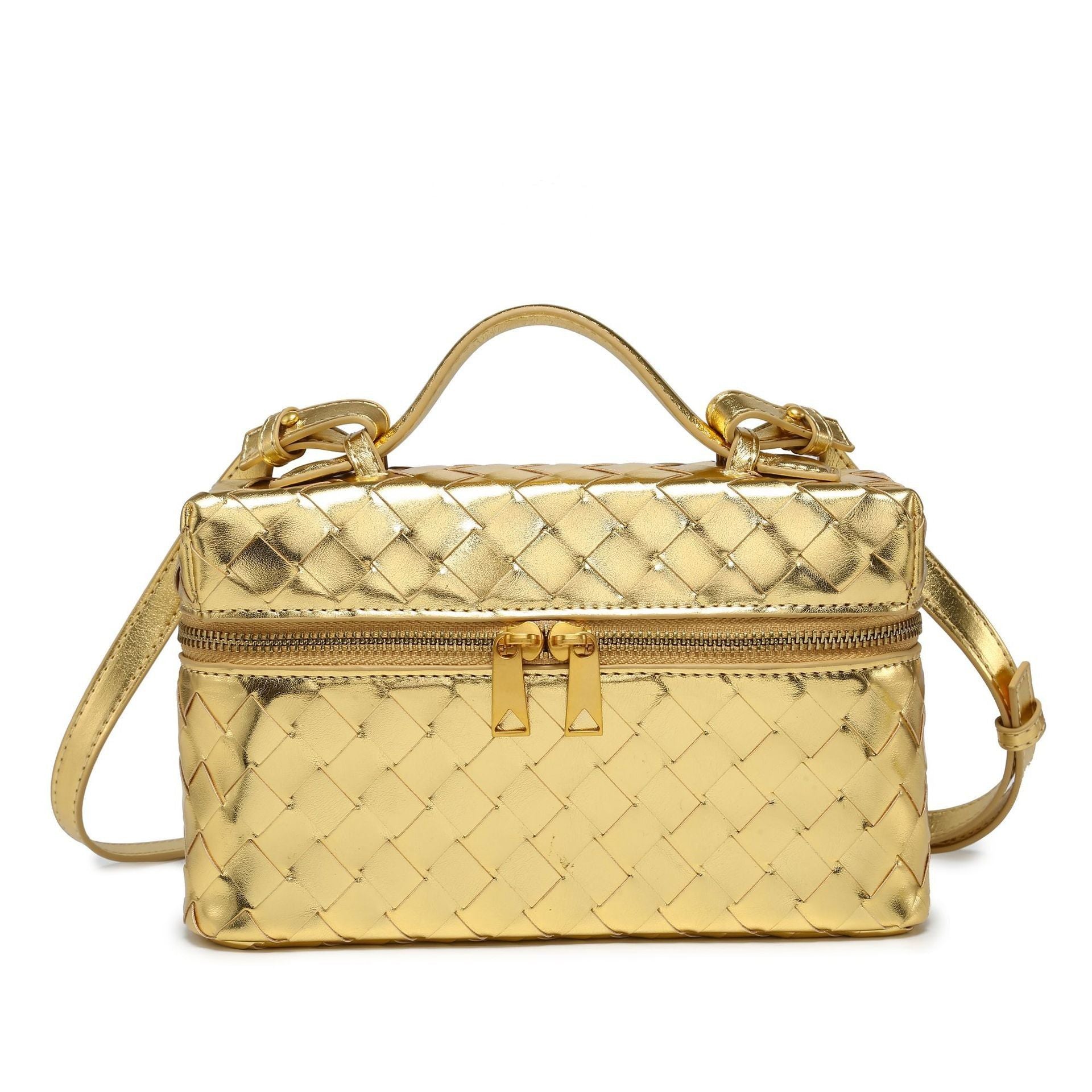 Luxe Woven Vanity Bag