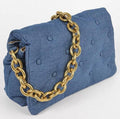 Savage Denim Luxe Clutch