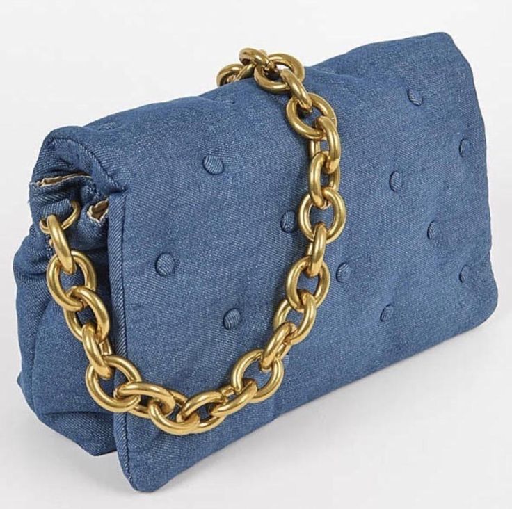 Savage Denim Luxe Clutch