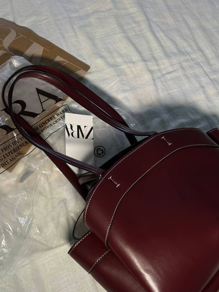 Luxe Burgundy Structured Handbag